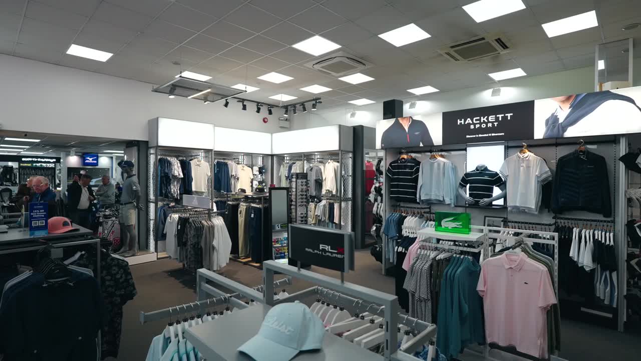Fully Stocked Golf Pro Shop Offering Essential Gear Accessories Performance